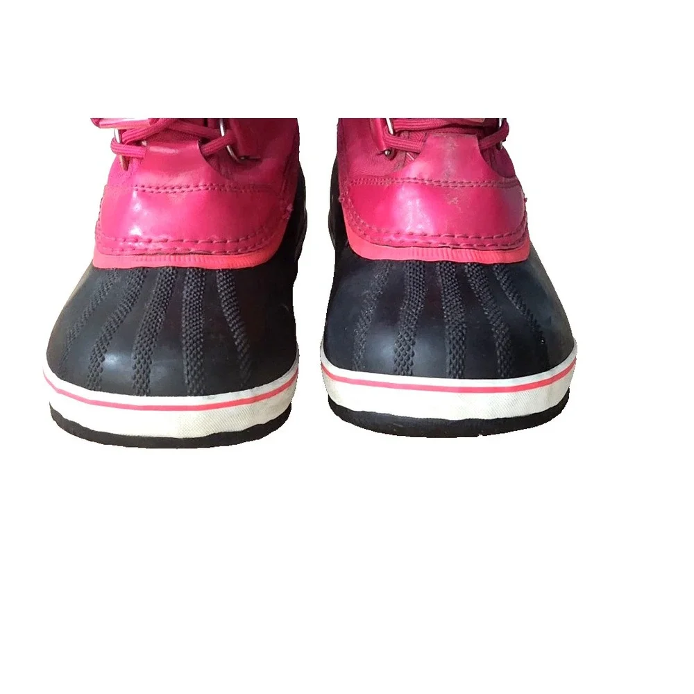 Sorel Kids Yoot PAC Nylon Haute Pink Waterproof Snow boots Kids Size 4